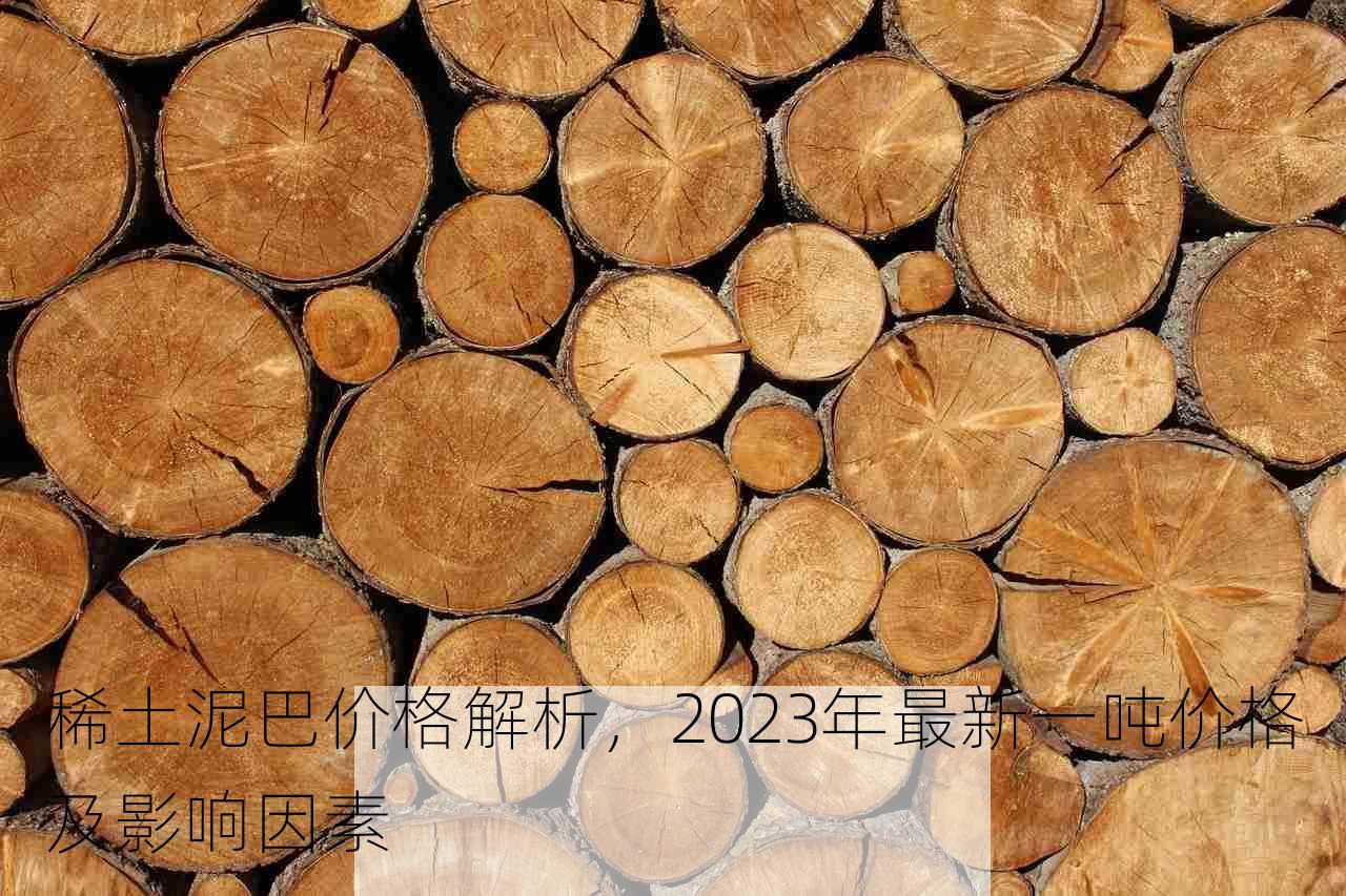 稀土泥巴价格解析，2023年最新一吨价格及影响因素