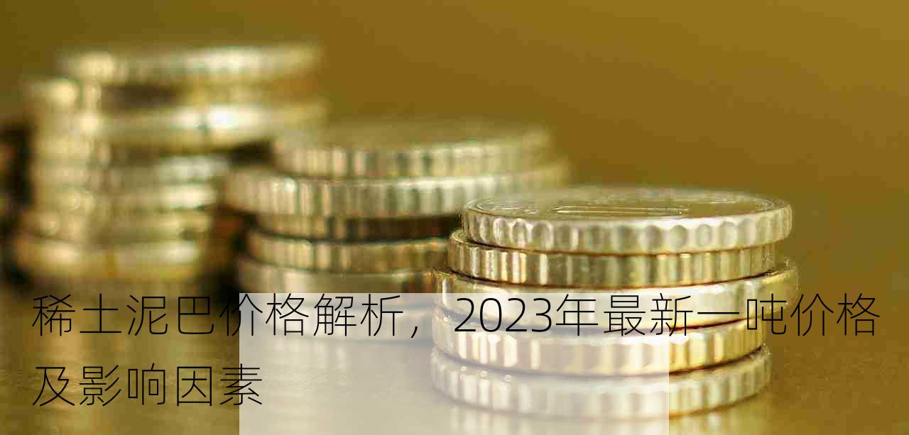 稀土泥巴价格解析，2023年最新一吨价格及影响因素