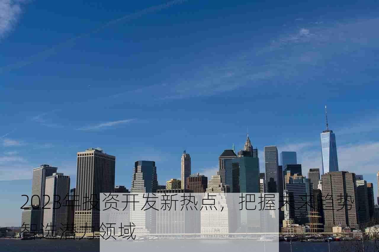 2023年投资开发新热点，把握未来趋势，智选潜力领域